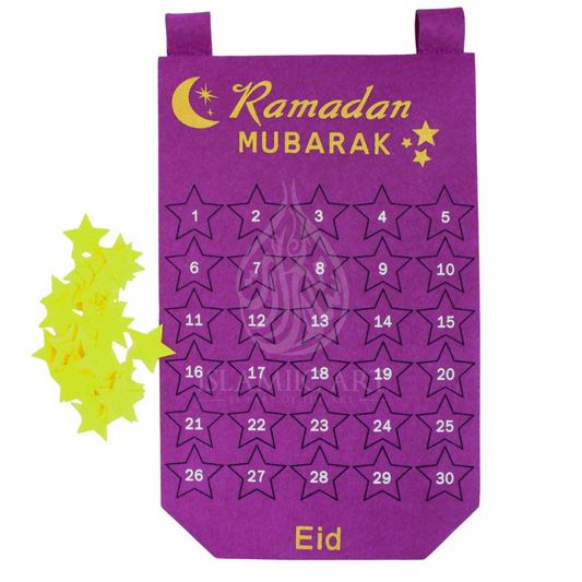 Ramadan Kalender - Blau oder Lila Filz