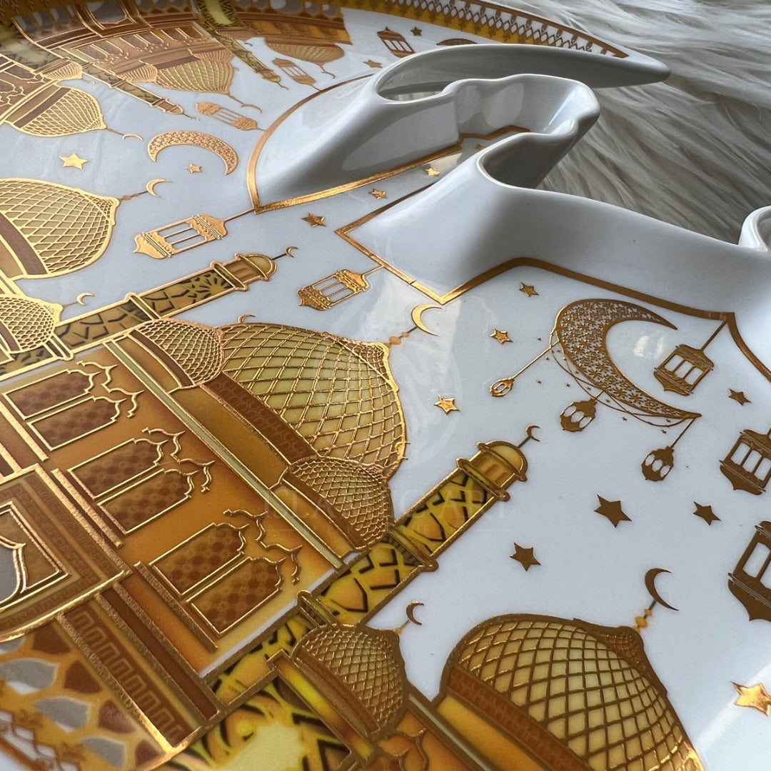 Gunes Deko-Teller mit Ständer – islamische Dekoration Allah