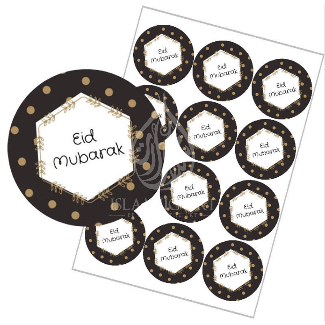 Eid Mubarak Stickerset’s (12 Sticker)