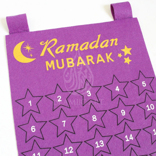 Ramadan Kalender - Blau oder Lila Filz