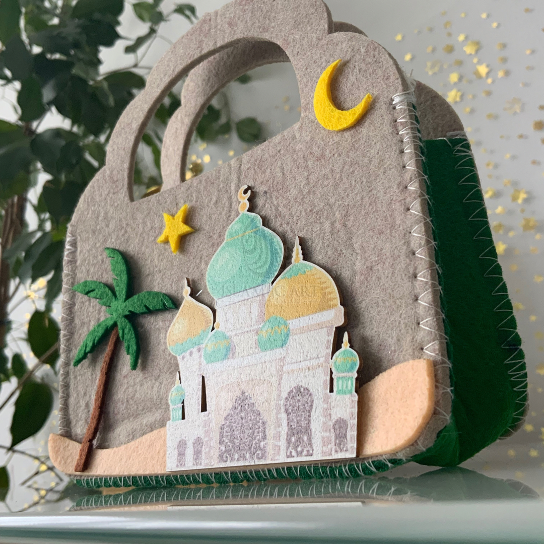 Kinder Filz Tasche mit Moschee Motiv